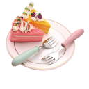 Children's Cutlery Set Spoon Fork with Case Portable Toddler Tableware for Kids Children's Feeding Utensils for School Travel 2