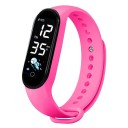 Children's Digital Watch with LED Display Colourful Silicone Watch for Kids Waterproof Wristwatch with Time Date and Temperature 10