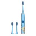 Children's Electric Toothbrush with Space Design Soft Electric Toothbrush with Animals for Kids with 3 Replacement Heads Waterproof Toothbrush Powered by AA Battery with Astronauts IPX7 1