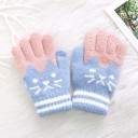 Children's Fingerless Gloves with a Cat 4