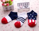 Children's Flag Print Socks - 5 Pairs 5