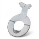 Children's Folding Toilet Seat with Suction Cups Adjustable and Foldable 36 x 30 cm Non-Slip TPR Edge White For Travel and Home 1