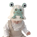 Children's Frog Hat with Eyes Head Circumference 46–48 cm Infant Summer Hat 6–24 Months Cotton-Polyester Sun Hat 2