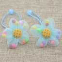 Children's Hair Ties with Flower - 2 pcs 2