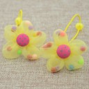 Children's Hair Ties with Flower - 2 pcs 4