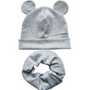 Children's Hat with Ears and Neck Warmer Set of 2 3