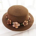 Children's Hat with Flowers T862 13