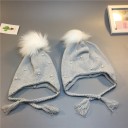 Children's Hat with Pom Pom and Pearls 9