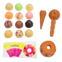 Children's Ice Cream Play Set Kitchen Toy for Kids Ice Cream Sales Simulation Scoops Cone Scoop Gift 1