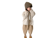 Children's Knitted Cardigan Thick Wool Button-Up Retro Hemp Jacket for Boys and Girls Plain Autumn and Winter Jumper Various Colours 14