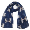 Children's Lightweight Scarf with Cats J2867 1