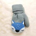 Children's Mittens with Fox 9