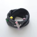 Children's Neck Warmer with Pom Poms and Airplane J3235 8