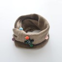 Children's Neck Warmer with Pom Poms and Airplane J3235 4