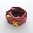Children's Neck Warmer with Pom Poms and Airplane J3235 9