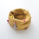 Children's Neck Warmer with Pom Poms and Airplane J3235 10