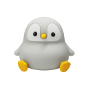 Children's Night Light Grey Penguin ABS Silicone USB Charging 1200mAh Battery 2 Lighting Modes Long Duration 16–56 Hours 1