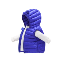 Children's Padded Gilet with Hood and Ears Autumn and Winter Warm Cotton Jacket for Toddlers and Girls Plain Zip-Up Gilet Made of Polyester and Cotton 16