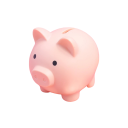 Children's Piggy Bank in the Shape of a Pig 9 x 9 cm Savings Bank for Children 6