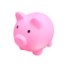 Children's Piggy Bank in the Shape of a Pig 9 x 9 cm Savings Bank for Children 3