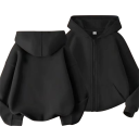 Children's Plain Zip-Up Hoodie with Pockets for Boys and Girls 5