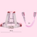 Children's Safety Harness with Wrist Strap and 2m Spring Leash Adjustable Straps for Walks Shopping and Travel 4
