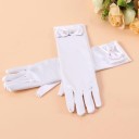 Children's Satin Gloves Long 4