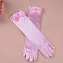 Children's Satin Gloves Long 10