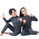 Children's Set Long Sleeve T-Shirt and Joggers Unisex Plain Set O-Neck Comfortable Clothing for Kids at Home and Outdoors All-Year Outfit 2