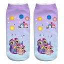 Children's Socks with Owls 7