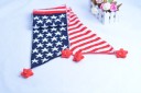 Children's Striped Scarf with Stars J859 1