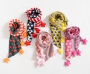 Children's Striped Scarf with Stars J859 7