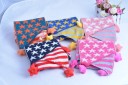 Children's Striped Scarf with Stars J859 10