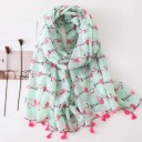 Children's Stylish Scarf - Flamingos 1