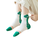 Children's Unisex Socks 5 Pairs Colourful Dinosaur Pattern Socks Polyester Comfortable Elastic Socks for Kids Everyday Wear 3