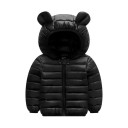 Children's Winter Jacket Plain With Hood Zip and Snap Fastening Warm Polyester Jacket for Kids Comfortable Winter Fit 6