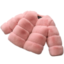 Children's Winter Jacket Plain Zip Fastening Warm Fur Lined Cosy Winter Coat for Children 3