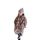 Children's Winter Jacket with Hood Button Closure Pockets Warm Cotton Jacket with Rabbit Motifs Cosy Winter Coat for Children 3