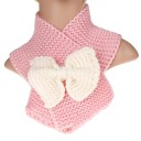 Children's Winter Knitted Scarf with Bow J2476 8