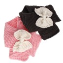 Children's Winter Knitted Scarf with Bow J2476 9