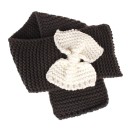 Children's Winter Knitted Scarf with Bow J2476 11