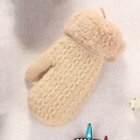 Children's Winter Mittens with Fur 1