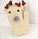 Children's Winter Mittens with Reindeer A548 1