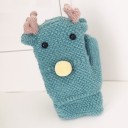 Children's Winter Mittens with Reindeer A548 8