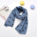 Children's Winter Scarf with Pineapples J3136 3