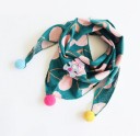 Children's Winter Scarf with Pom Poms J579 2