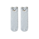 Children's Winter Socks Unisex 0–5 Years Insulated Socks with Fleece Solid Colour Socks with Animal Motifs Cotton Polyester Warm Socks 9