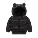 Children's Winter Zip-Up Jacket with Ears Unisex Warm Polyester Coat for Boys and Girls Comfortable Winter Clothing for Cold Weather 5