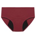 Chiloți menstruali cu talie joasă Bumbac poliester Uni absorbant lenjerie intimă Reutilizabilă confortabilă 9