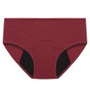 Chiloți menstruali cu talie joasă Bumbac poliester Uni absorbant lenjerie intimă Reutilizabilă confortabilă 9